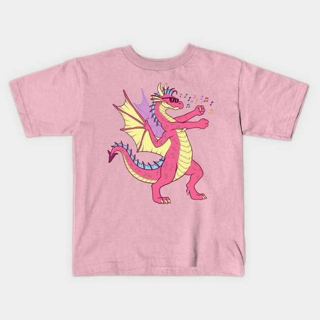 Dancing Dragon Kids T-Shirt by JenniferSmith